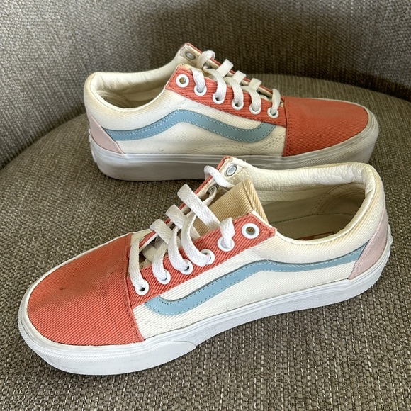 Vans Old Skool Platform Twill Sneakers - Picture 7 of 8